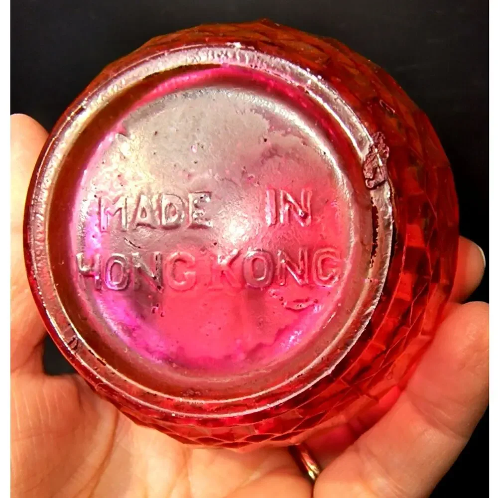 1861.  Vintage Mini Oil Lamp Hong Kong Glows